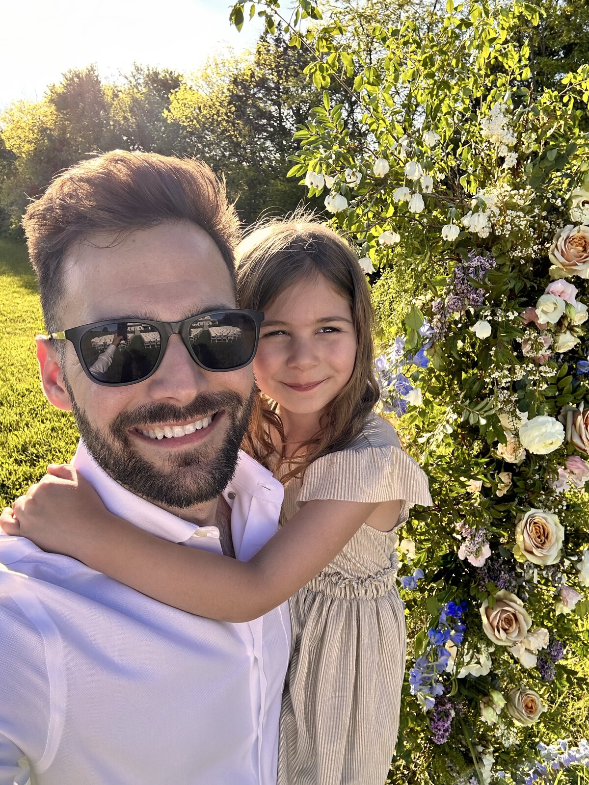 Sean with his daughter London